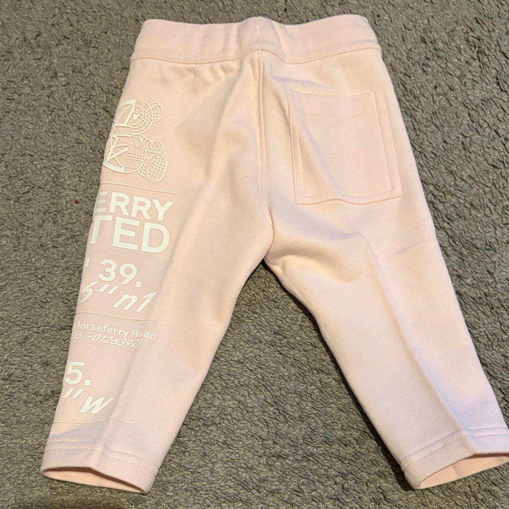 Burberry Pink Logo Graphic Jogger Pant - Picture 3 of 3